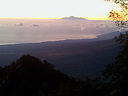 From Mt. Abang sunrise view Mt. Rinjani, Lombok