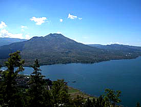 Batur volcano and lake Batur-Nathalie&Marco