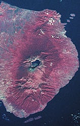 satellite picture from Mt. Rinjani