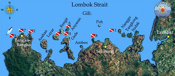 Sekotong area dive sites