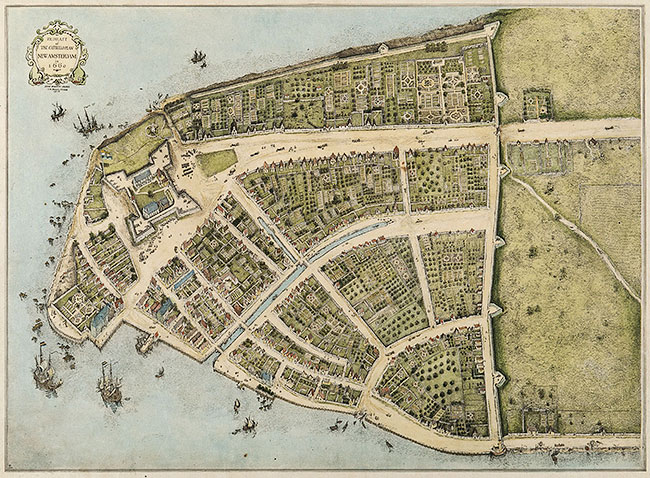 Map of New Amsterdam - 1660