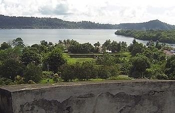 View over fort Nassau from fort Belgica