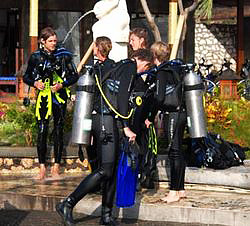 After the first open water dive-Kees Keijer