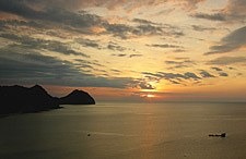 Sunset view from Labuan bajo