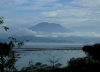 Mt Agung view from Nusa Lembongan