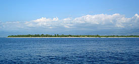 Gili Meno seen from Gili Trawangan Gili Meno seen from Gili Trawangan